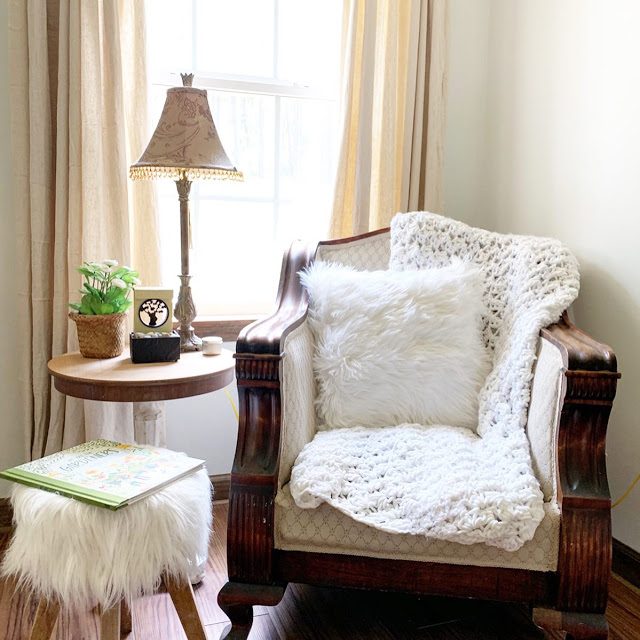 antique chair for quiet times with the Lord