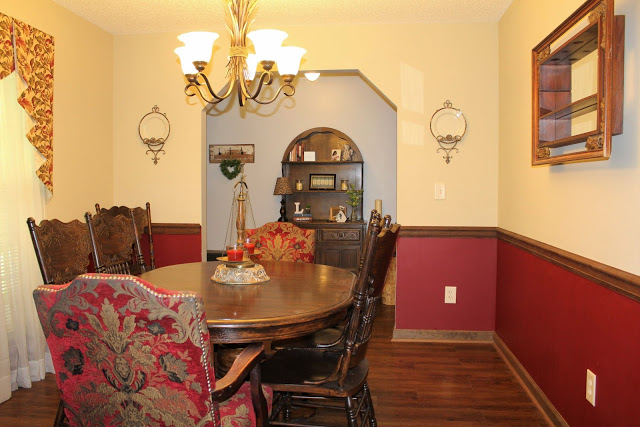 Before photo of dining room