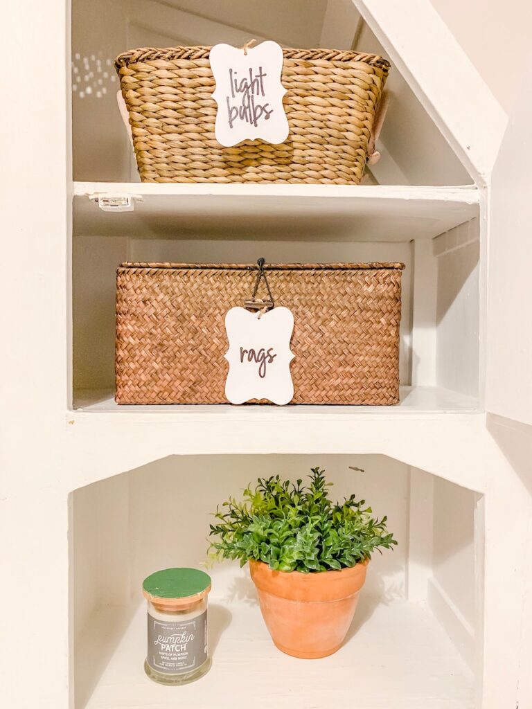 labeled baskets