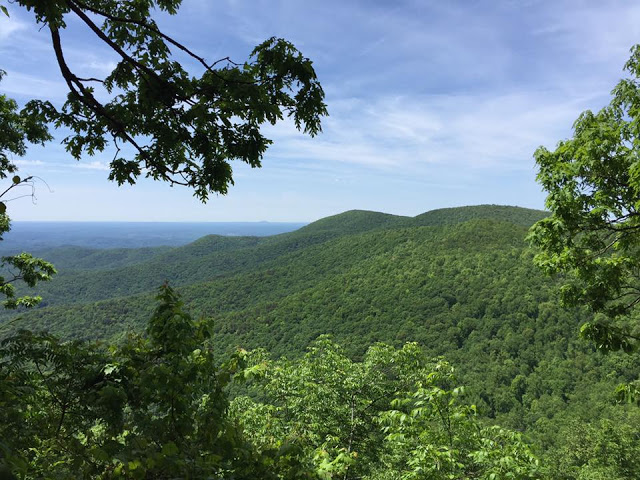 An overlook on the Appalachian Trail