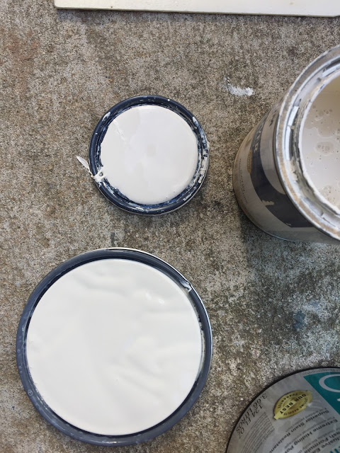 Interior Latex Satin Enamel paint for kitchen backsplash in the color Cake Batter