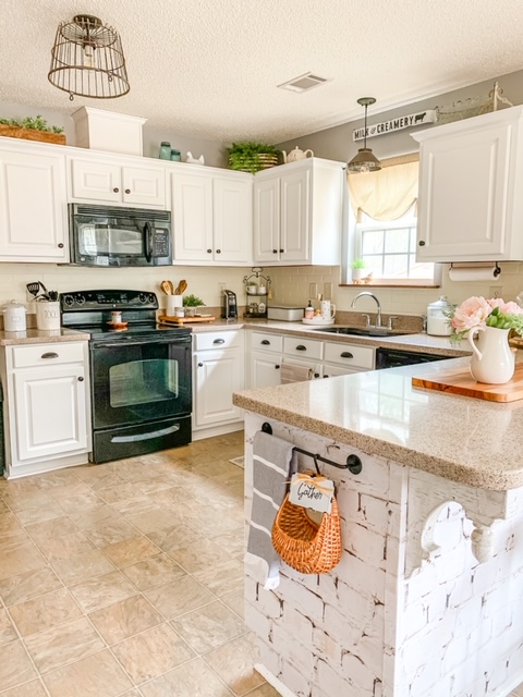 A Budget Friendly Kitchen Back Splash - Sincerely, Marie Designs