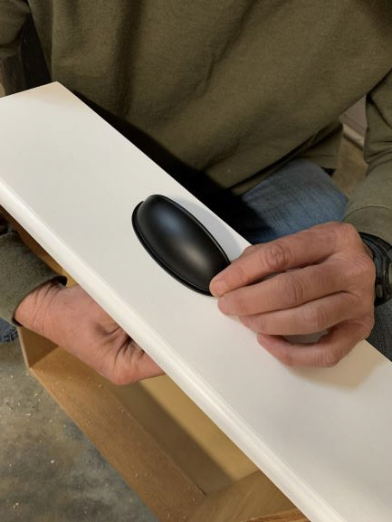 matte black drawer pull, how to install a new drawer pull