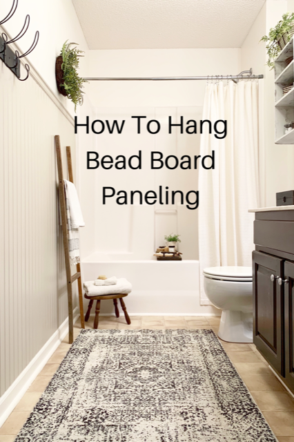 how to hang bead board paneling