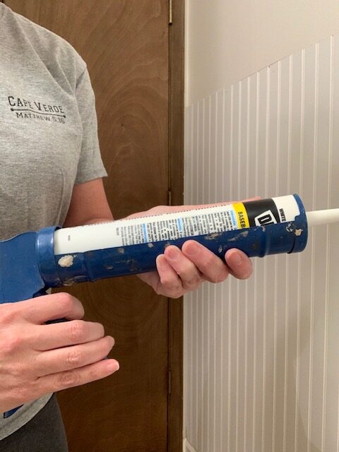 Using paintable caulk after installing bead board