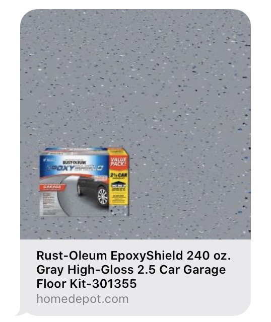 Rust-Oleum EpoxyShield floor kit for a garage makeover