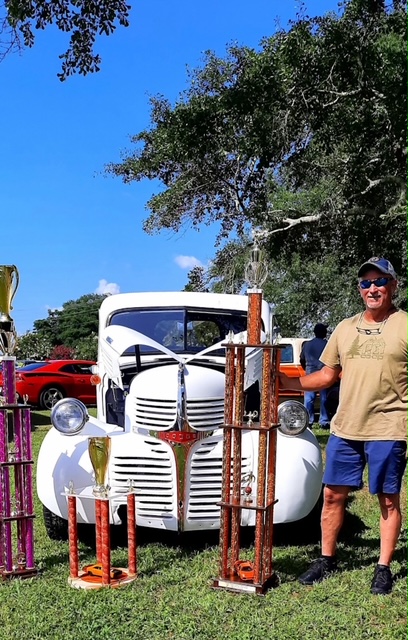 Couple wins awards at car show for diy restoration of vintage truck