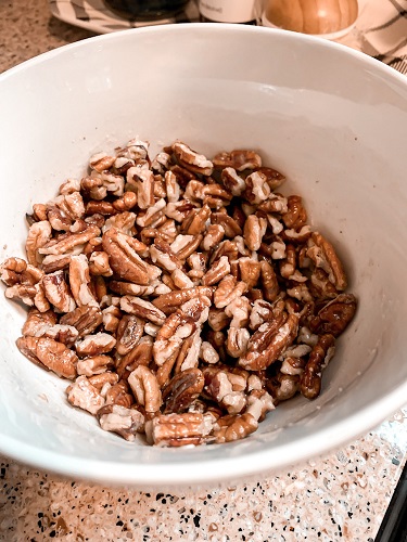 toasted pecans are good in baked oatmeal