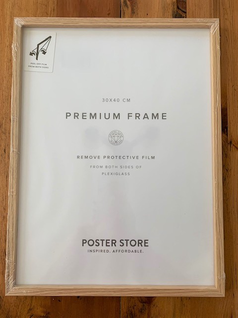 premium frame in oak wood