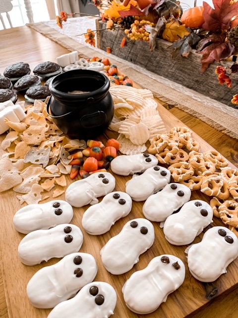 halloween themed dessert board