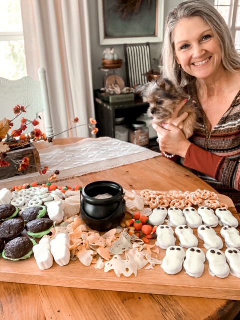 how to create a halloween themed dessert board