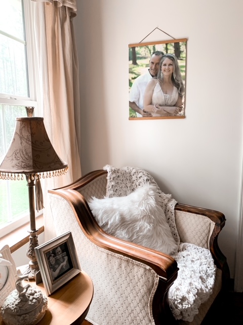 A personalized canvas photo scroll by Myphoto