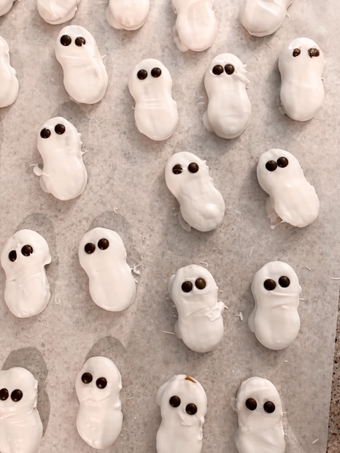 nutter butter ghost cookies