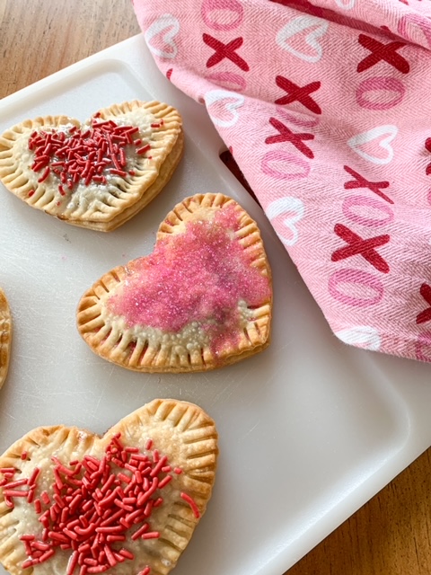 Valentine's Day air fryer pop tarts
