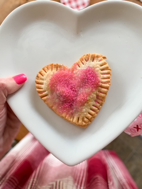 heart shaped pop tarts for Valentine's Day