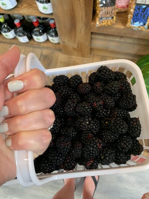 farm fresh blackberries