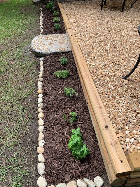 a diy patio herb garden