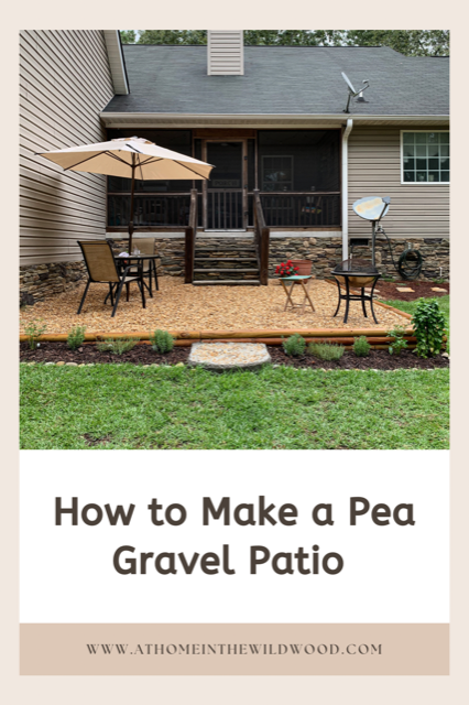 how we made our pea gravel patio