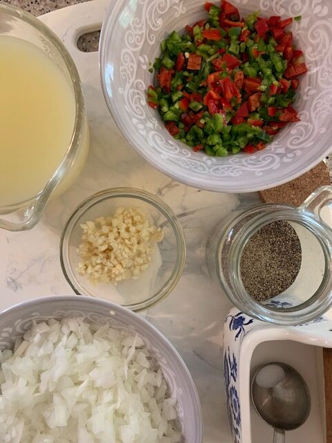 ingredients to make homemade salsa