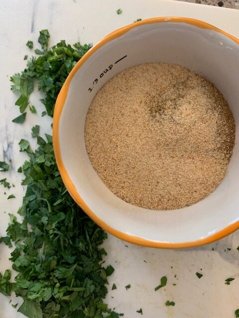 dried oregano, ground cumin, and fresh chopped cilantro 