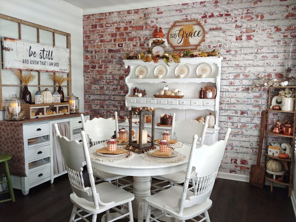 fall dining room decor