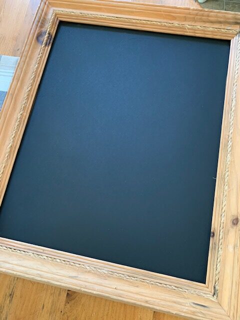 chalk paint use to make a chalkboard