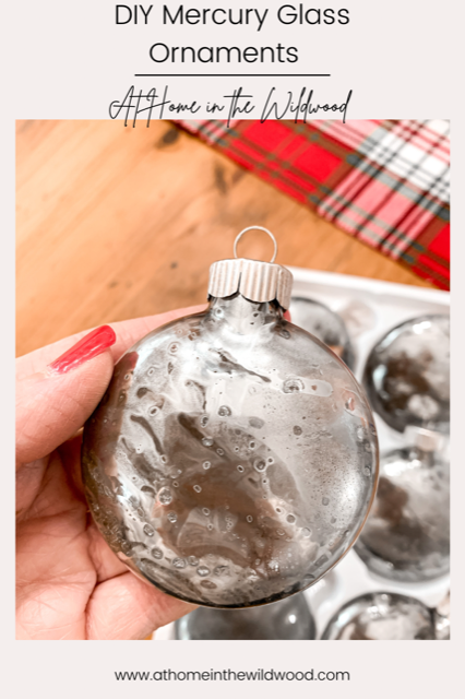 My DIY Mercury Glass Ornaments for Christmas