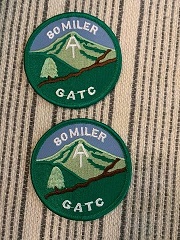 80 miler hiking badge for GA Appalachian Trail