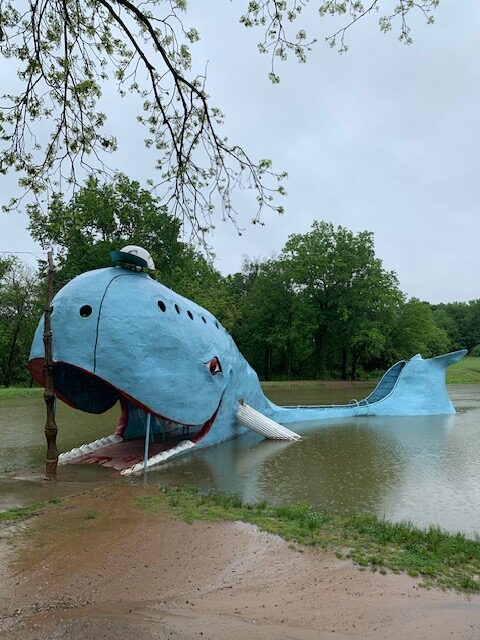 The Blue Catoosa Whale on Route 66