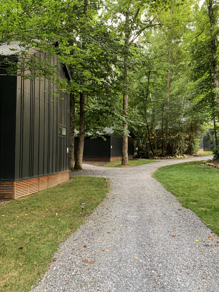 a modern rustic cabin at Roamstead campground