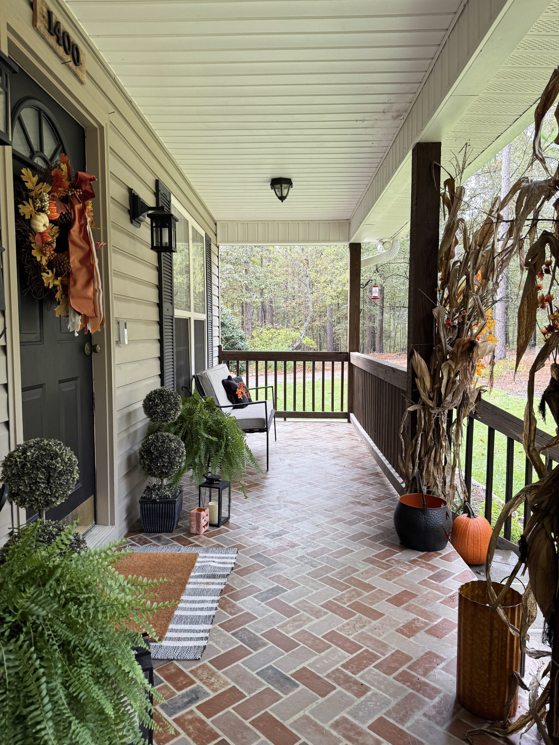 faux brick porch floor