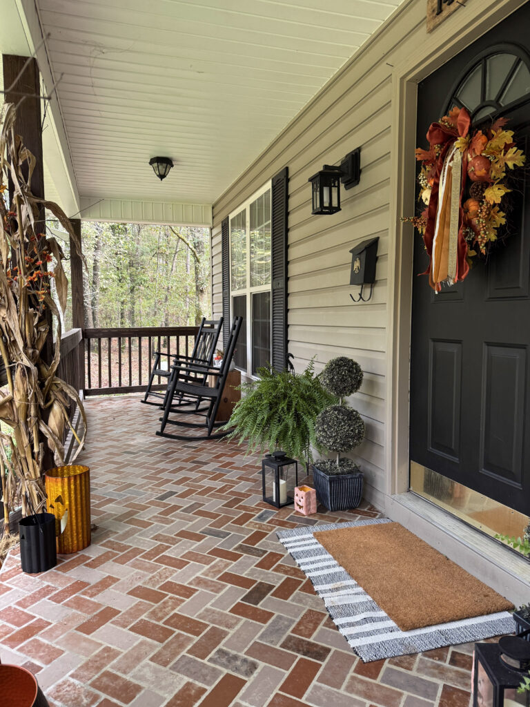 How I Transformed My Concrete Porch with Paint and a Stencil