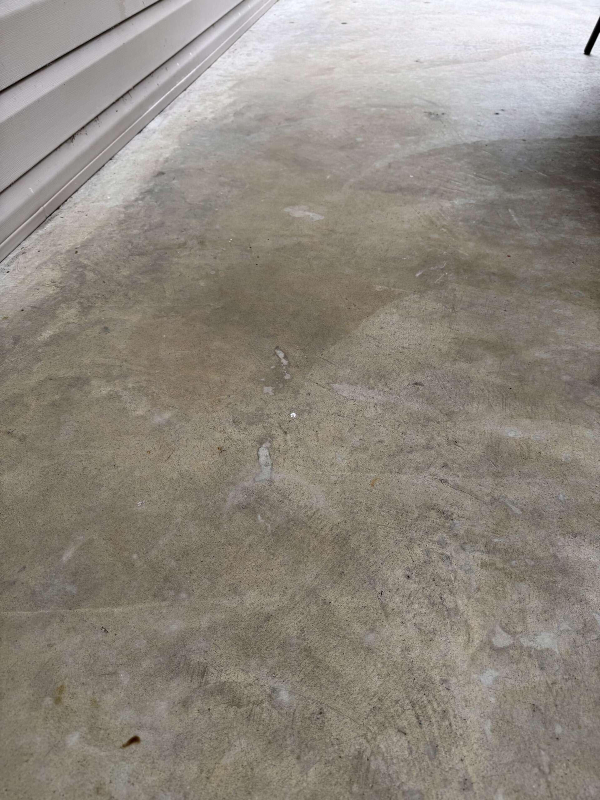 stained concrete porch floor
